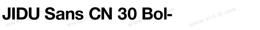 JIDU Sans CN 30 Bol字体转换